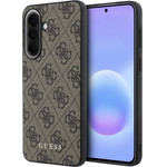 Guess Pu 4G Metal Classic Logo Case For Samsung Galaxy A57 Brown - (GUHCSA57G4GFBR)