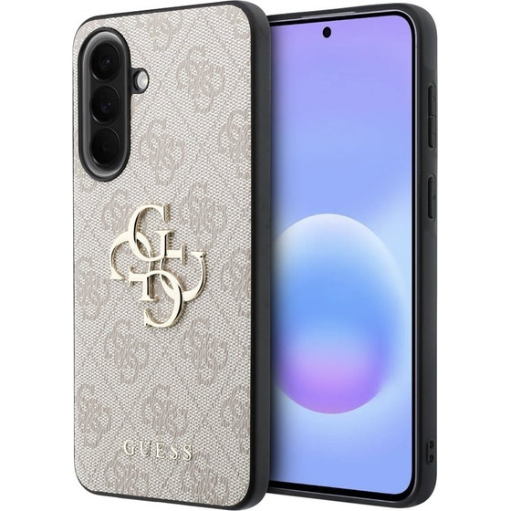 Guess Pu 4G Metal Logo Case For Samsung Galaxy A57 Pink - (GUHCSA574GMGPI)