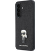 Karl Lagerfeld Fixed Glitter Metal Ikonik Case For Samsung Galaxy A37 Black - (KLHCSA37GKNPSK)