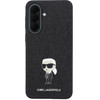 Karl Lagerfeld Fixed Glitter Metal Ikonik Case For Samsung Galaxy A37 Black - (KLHCSA37GKNPSK)