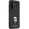 Karl Lagerfeld Fixed Glitter Metal Ikonik Case For Samsung Galaxy A37 Black - (KLHCSA37GKNPSK)