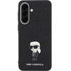 Karl Lagerfeld Fixed Glitter Metal Ikonik Case For Samsung Galaxy A57 Black - (KLHCSA57GKNPSK)