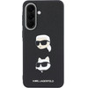 Karl Lagerfeld Liquid Silicone Metal Karl And Choupette Case For Samsung Galaxy A57 Black - (KLHCSA57PSFDHPOK)