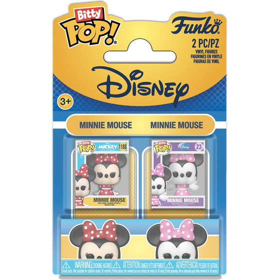 Funko Bitty Pop! 2-Pack: Disney - Minnie Mouse & Minnie Mouse Vinyl Figures