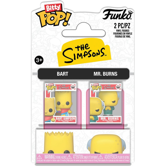 Funko Bitty Pop! 2-Pack: Simpsons - Bart & Mr. Burns Vinyl Figures