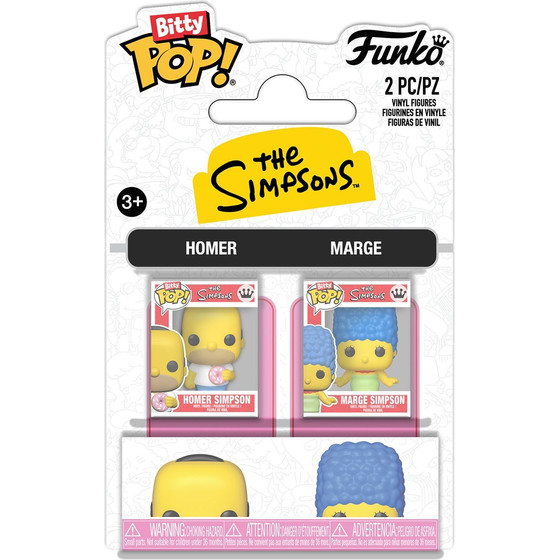 Funko Bitty Pop! 2-Pack: Simpsons - Homer & Marge Vinyl Figures