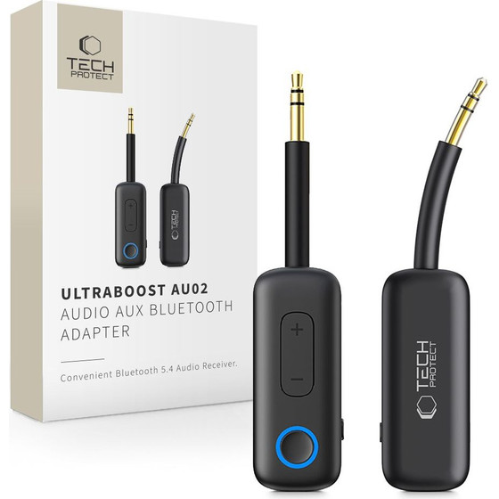 Tech-Protect Ultraboost AU02 Bluetooth 5.4 Audio Adapter - Black - (29926-0)