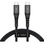 Tech-Protect Ultraboost UB11T USB-C / USB-C Pd 240W / QC3.0 Cable 100 Cm - Black - (29943-0)