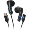 SBS Wireless Tws Enc / Wired Earphones Type C 2 In 1 Black - (EARSETBTCABLEK)