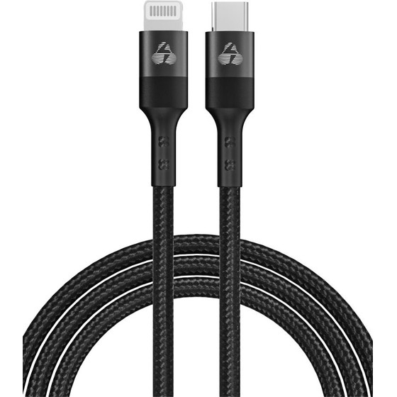 Powertech ������� Lightning �� USB-C Pd 27W, 480Mbps, 1m, ����� - (PTR-0203)