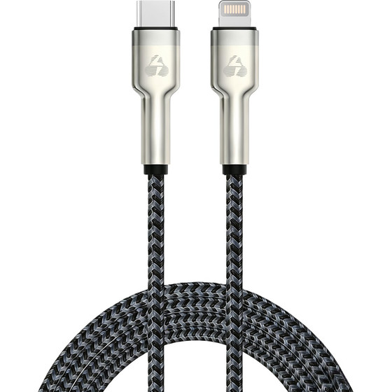 Powertech ������� Lightning �� USB-C Pd 27W, 480Mbps, 1m, �����/���� - (PTR-0200)