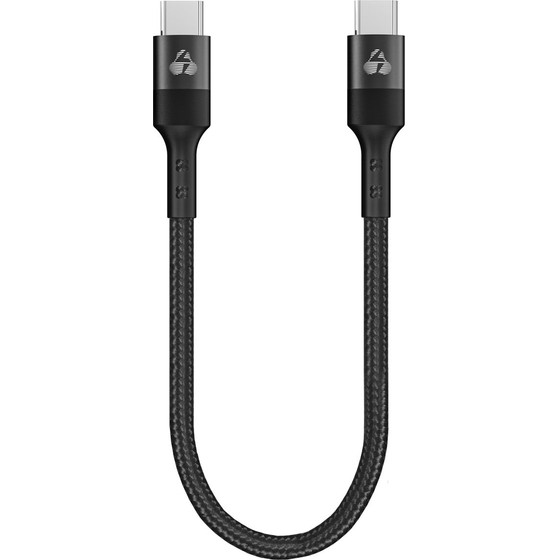 Powertech ������� USB-C Pd 60W, 480Mbps, 25cm, ����� - (PTR-0204)