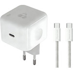 Powertech ��������� ������ �� �������, USB-C, 40 ��� 60W, GaN, AVS, ������ - (PT-1581)