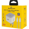 Powertech ��������� ������ �� �������, USB-C, 40 ��� 60W, GaN, AVS, ������ - (PT-1581)