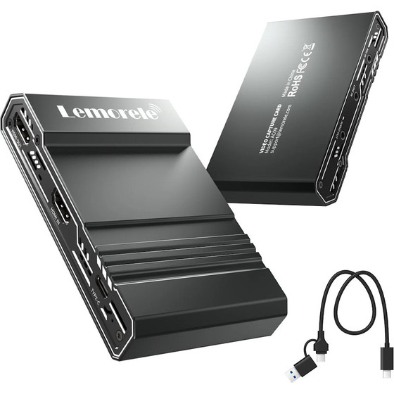 Lemorele AC09 Capture Card Hdmi �� Usb 3.0 �� 4K Passthrough ��� Obs - (05114)