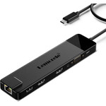 Lemorele TC100 Docking Station 13-��-1 USB-C Hub �� Dual 4K HDMI, VGA, Pd 100W, Ethernet, SD/Tf & Audio ��� Laptop / Macbook / Surface - (04940)