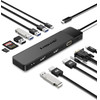 Lemorele TC200 Docking Station 13-��-1 USB-C Hub ��� Macbook Pro / Air �� Dual 4K HDMI, VGA, Pd 100W, SD/Tf & Audio Jack - (04937)