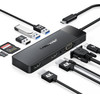 Lemorele TC94 Docking Station 10-��-1 USB-C Hub �� Triple Display (Dual Hdmi + VGA), Pd 100W, SD/Tf & Audio ��� Laptop / Macbook / Surface - (04938)