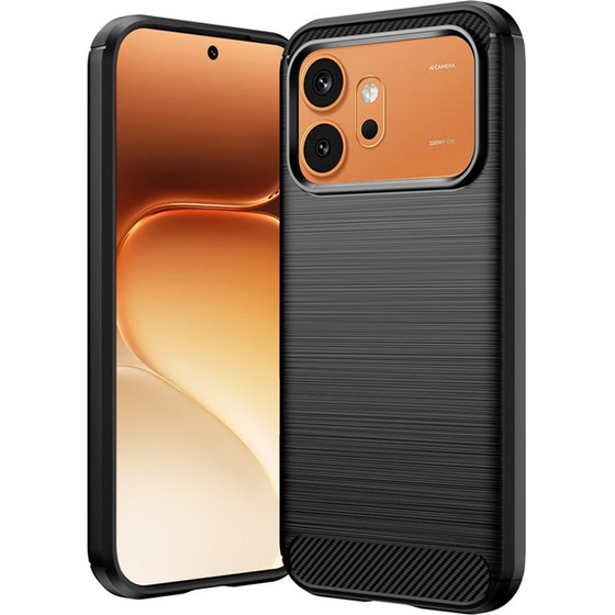 Techsuit - Carbon Silicone - Honor 600 / 600 Pro - Black