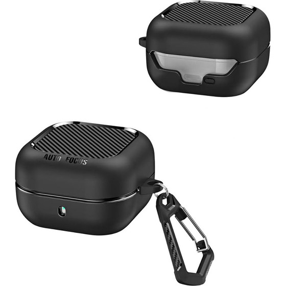 Techsuit - Carbonfiber - For Samsung Galaxy Buds 4 / Buds 4 Pro - Black