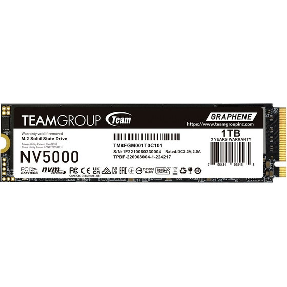TeamGroup Team Group NV5000 1 Tb M.2 Pci Express 4.0 Nvme 3D Nand - (TM8FGM001T0C101)
