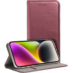 Smart Magneto Book Case For Samsung A27 Burgundy OEM