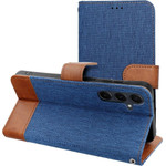 Flip Case For Samsung A27 Jeans Book Blue OEM