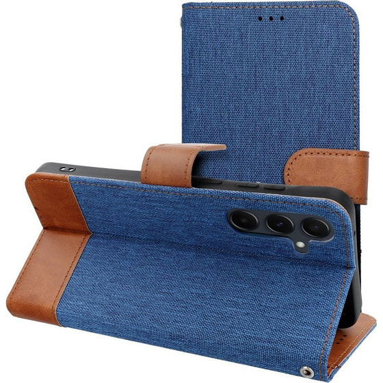 Flip Case For Samsung A27 Jeans Book Blue OEM