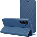 Flip Case For Samsung A27 Luna Book Carbon Blue OEM