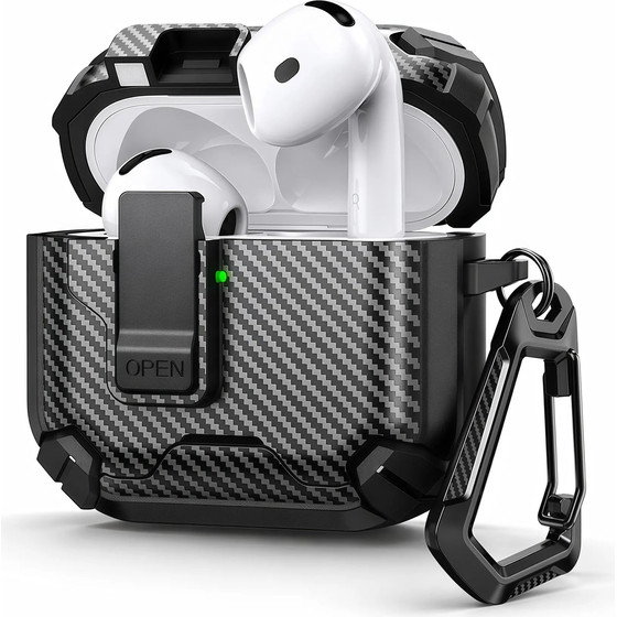 Vivid Airpods Magnetic Holder Tpu Case Apple Airpods 4/4 Anc Black Grey - (VIVGGS000047)