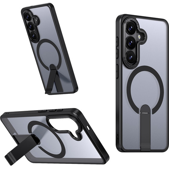 Hurtel Hybrid Armor X Case For Samsung Galaxy A36 / A37 With Stand Compatible With Magsafe - Black - (Hybrid Armor Xingyao Black Sam A37 / A36)