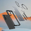 Hurtel Hybrid Armor X Case For Samsung Galaxy A36 / A37 With Stand Compatible With Magsafe - Black - (Hybrid Armor Xingyao Black Sam A37 / A36)