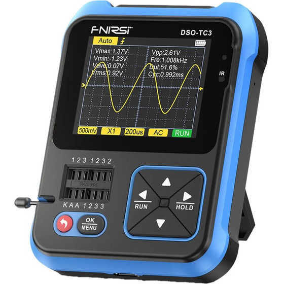 FNIRSI Handheld Digital Oscilloscope Transistor Tester Siggen 3 In 1 - (DSO-TC3)