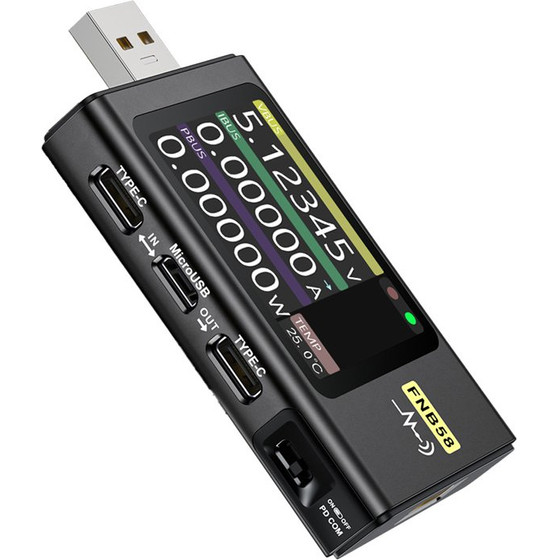 FNIRSI Usb Port Tester, ����� - (FNB58)