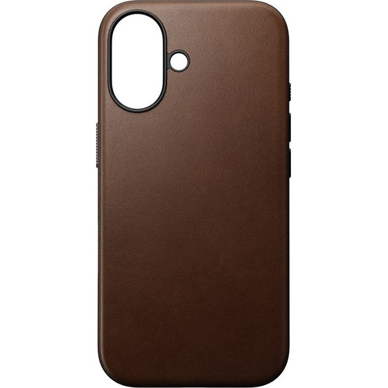 Nomad Modern Leather case, Brown - Iphone 16 - (NM01850885)