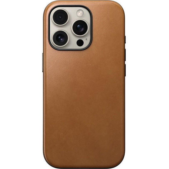 Nomad Modern Leather case, English Tan-C - Iphone 16 Pro - (NM01695585)