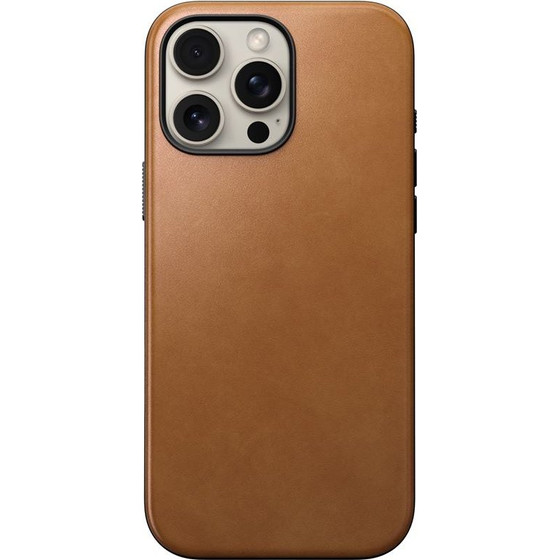 Nomad Modern Leather case, English Tan-C - Iphone 16 Pro Max - (NM01691785)
