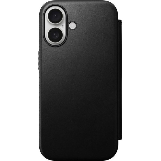 Nomad Modern Leather Folio, Black - Iphone 16 - (NM01684985)