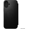 Nomad Modern Leather Folio, Black - Iphone 16 Plus - (NM01682585)