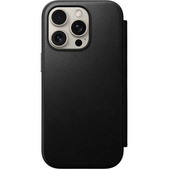 Nomad Modern Leather Folio, Black - Iphone 16 Pro - (NM01680185)