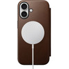 Nomad Modern Leather Folio, Brown - Iphone 16 - (NM01683285)