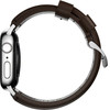 Nomad Traditional Band, silver/Brown - Aw Ultra 2/1 (49mm) 9/8/7 (45mm)/6/SE/5/4 (44mm)/3/2/1 (42mm) - (NM1A4RST00)