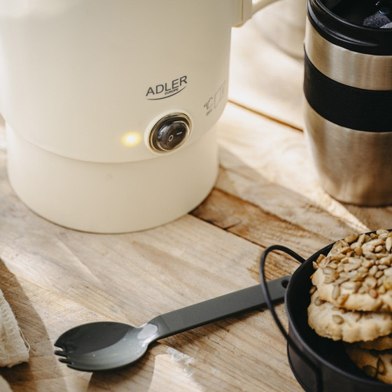 Adler Electric Kettle Tourist 0.8 L 650 W Beige - (Ad 1388b)
