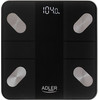 Adler Electronic Bathroom Scale Ad 8186 Black - (Ad 8186b)
