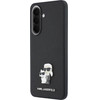 Karl Lagerfeld Case Saffiano w/ Karl&Choupette Metal Logo For Samsung Galaxy A37 5G Black - (KLHCSA37PSAKCMPK)