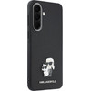 Karl Lagerfeld Case Saffiano w/ Karl&Choupette Metal Logo For Samsung Galaxy A57 5G Black - (KLHCSA57PSAKCMPK)