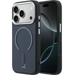 MERCEDES Case Leather 3D Magsafe For Iphone 17 Pro Max Navy - (MEHMP17X25PEMMOV)