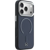 MERCEDES Case Leather 3D Magsafe For Iphone 17 Pro Max Navy - (MEHMP17X25PEMMOV)