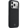 MERCEDES Case Leather Mesh With Bow Line Magsafe For Iphone 17 Pro Max Black - (MEHMP17X25PMERCK)