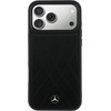 MERCEDES Case Leather With Crossed Lines Magsafe For Iphone 17 Pro Black - (MEHMP17L25PSECLK)